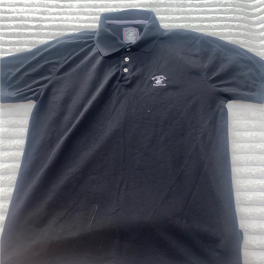 Beverly Hills Polo Club Black Polo Shirt